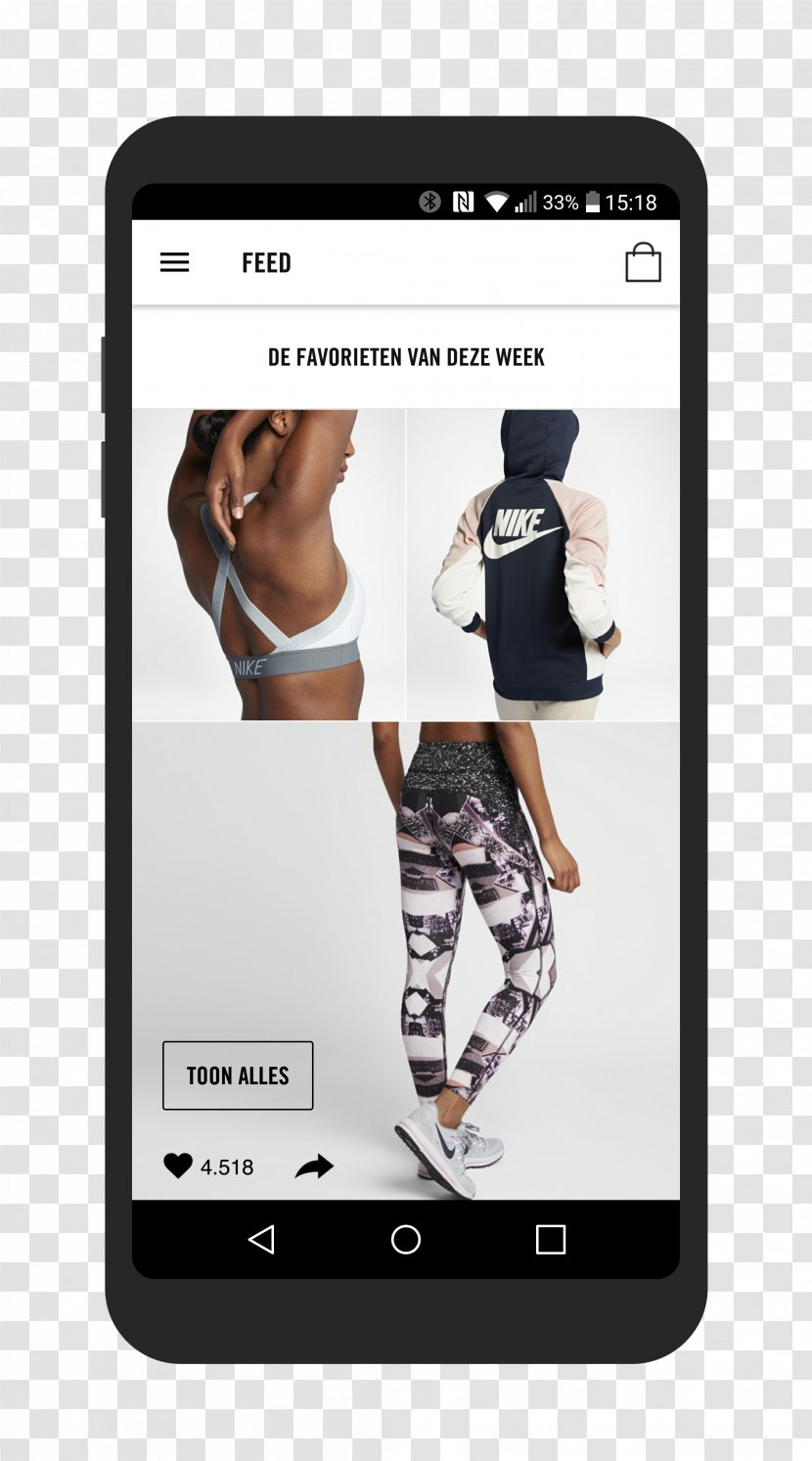 Smartphone Nike Lux Tights Mobile Phones - Jogging Transparent PNG