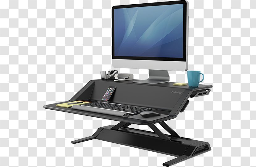 Sit-stand Desk Fellowes Brands Office Depot - Technology - Sitstand Transparent PNG