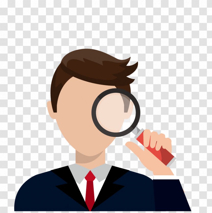 Business Resource Technology Magnifying Glass - Industry Transparent PNG