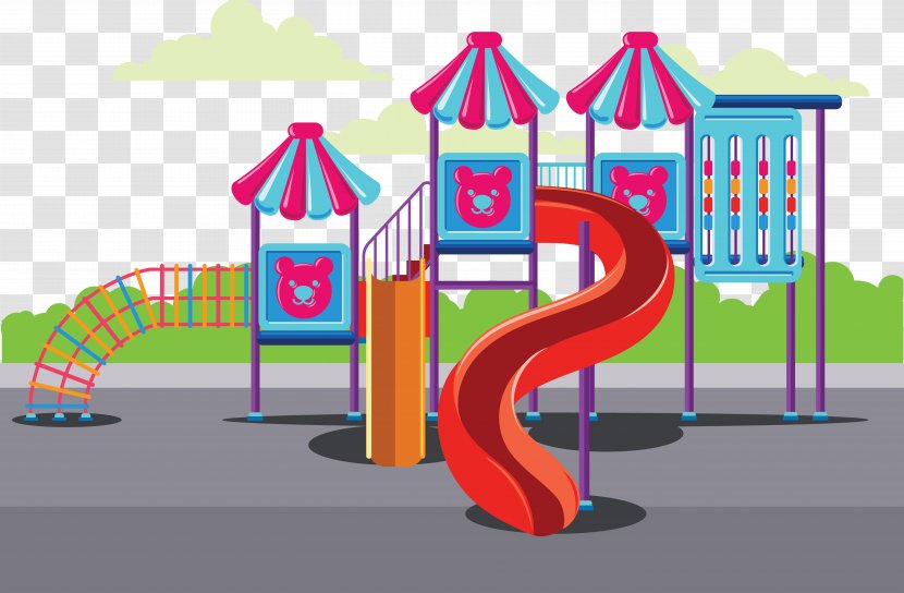 Playground Slide Child Toy - Cartoon Transparent PNG