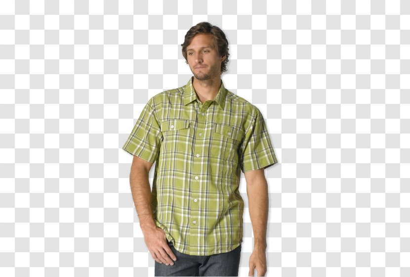 T-shirt Dress Shirt Tartan Polo Sleeve - Button Transparent PNG