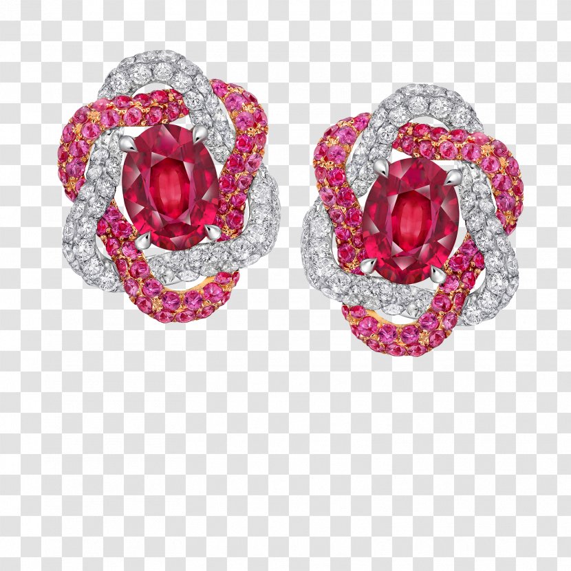 Ruby Earring Jewellery Costume Jewelry - Body Transparent PNG