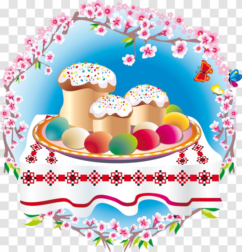 Easter Egg Kulich Paschal Greeting Clip Art - Cake Transparent PNG