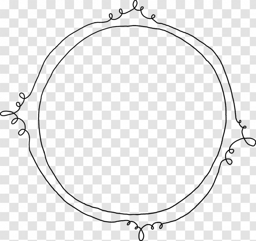 Picture Frames Doodle Circle - Body Jewelry Transparent PNG