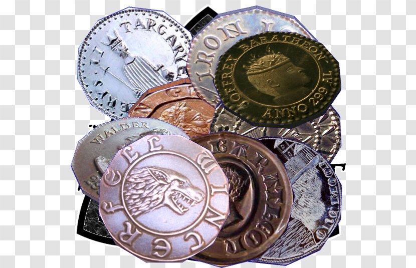 World Of A Song Ice And Fire Game Thrones Robert Baratheon Joffrey Eddard Stark - Medal - Coin Transparent PNG