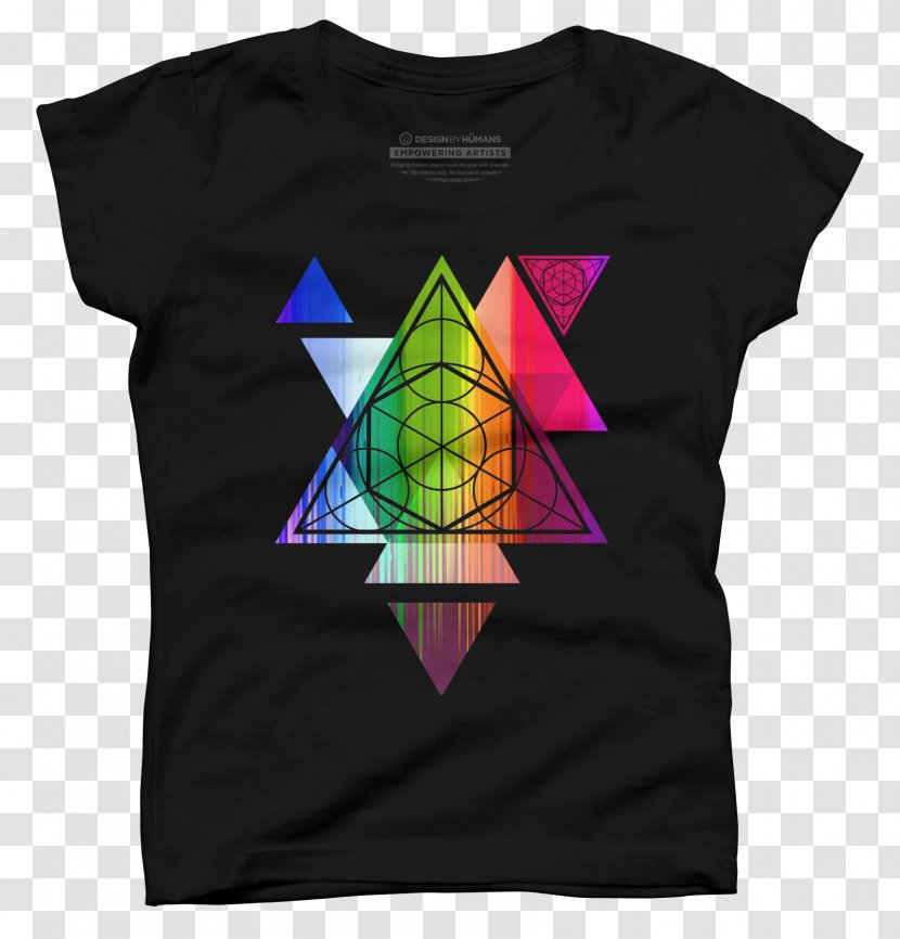 T-shirt Triangle Sacred Geometry - Sleeve Transparent PNG