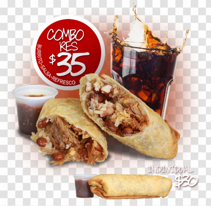 Cuisine Of The United States Recipe Food Deep Frying Hors D'oeuvre - Burrito Transparent PNG