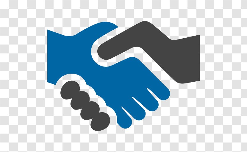 Handshake - Electric Blue - Thumb Transparent PNG