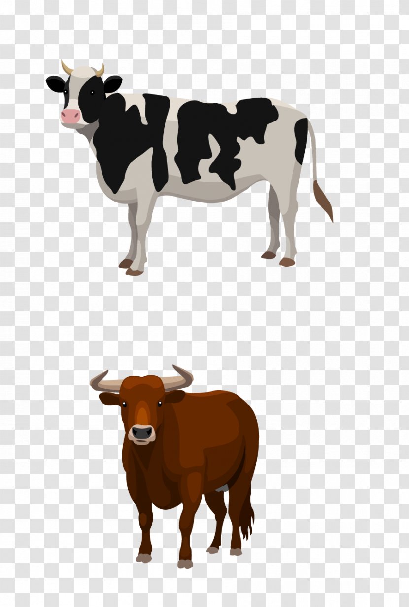 Sheep Cattle Livestock Farm - Agriculture - Dairy Cow Transparent PNG