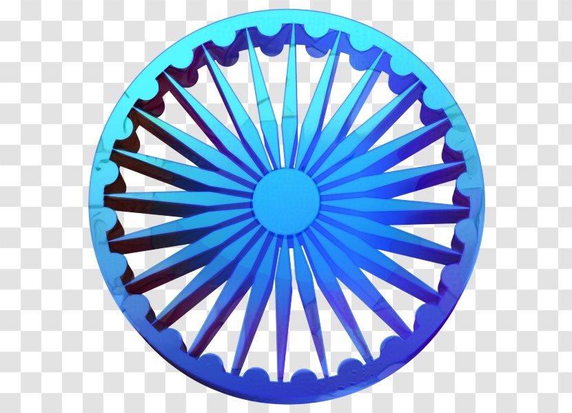 India Independence Day Background Blue - Flag Of - Wheel Electric Transparent PNG