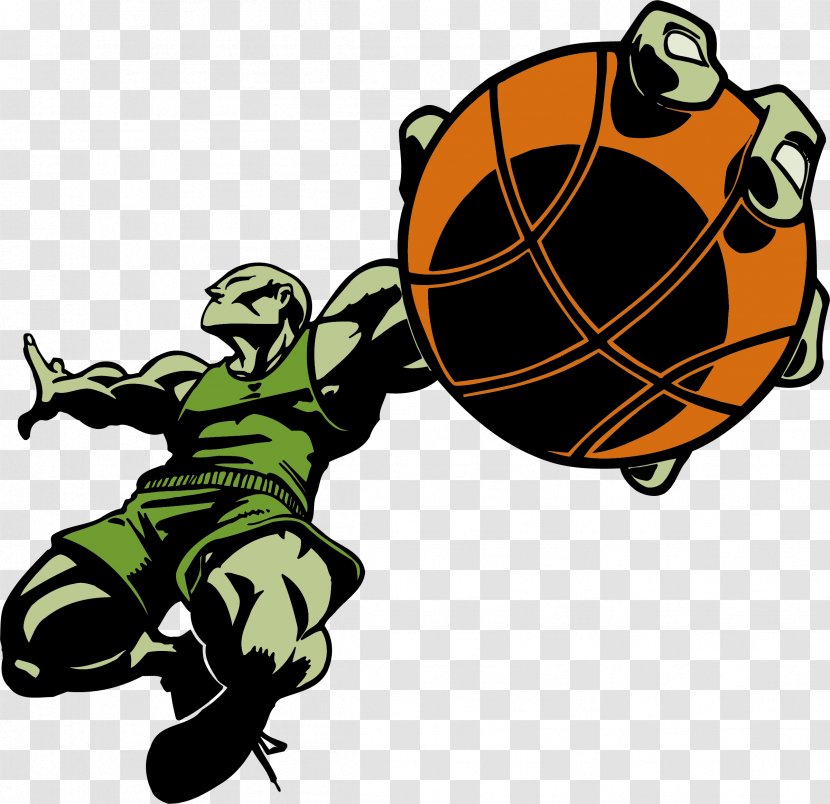 Basketball Euclidean Vector Download - Sports Equipment - Cool Play Character Transparent PNG