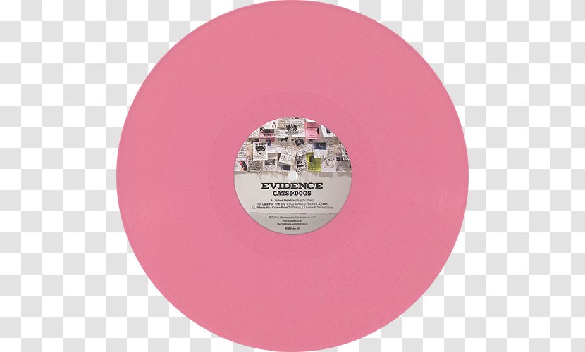 Cats & Dogs Phonograph Record Pink M Color Parental Advisory - Evidence - Blake Babies Transparent PNG