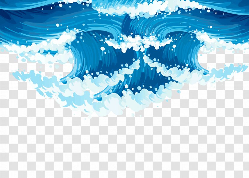 Desktop Wallpaper Wind Wave Sea - Vector Transparent PNG