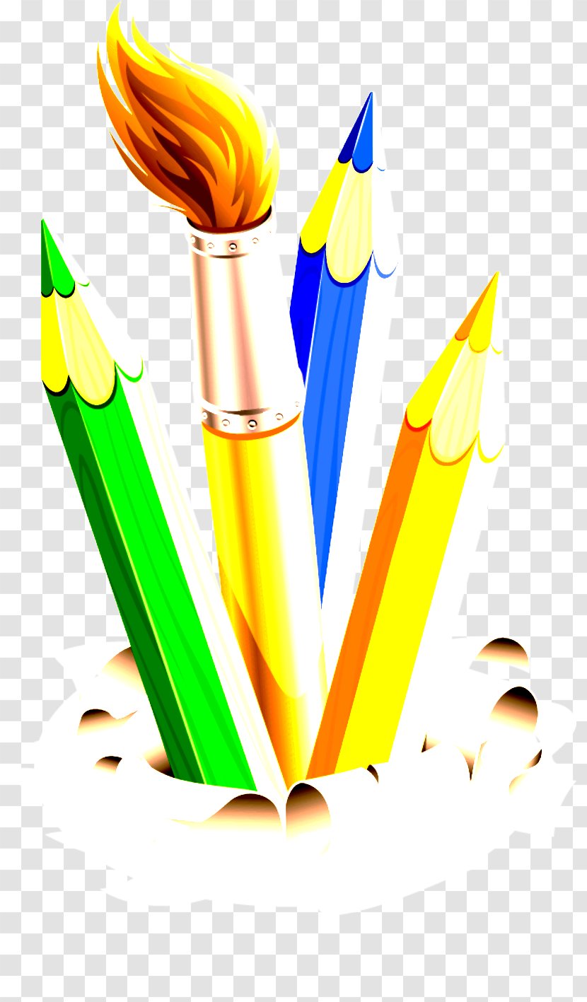 Yellow Graphic Design Clip Art Pencil Writing Implement Transparent PNG