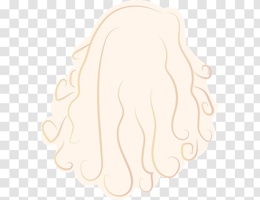 Hair Cartoon - Coloring - Lace Wig Beige Transparent PNG