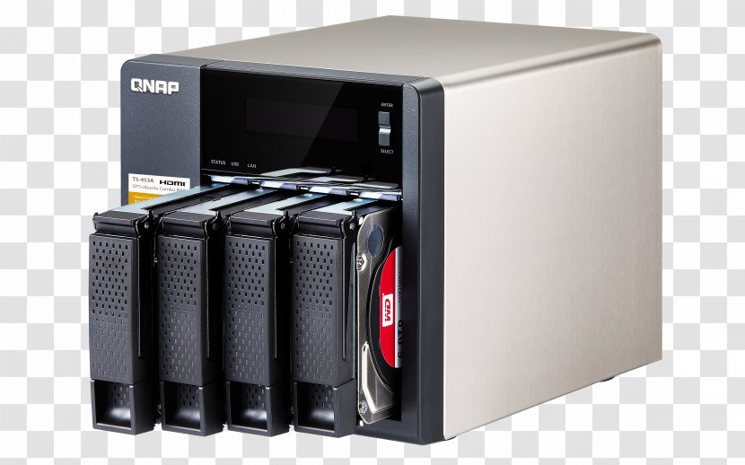 Network Storage Systems QNAP TS-453A Hard Drives Systems, Inc. Serial ATA - Attached Scsi - Computer Servers Transparent PNG