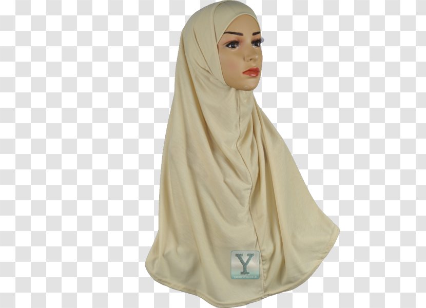Beige Neck - Peach - Hijab Black Transparent PNG