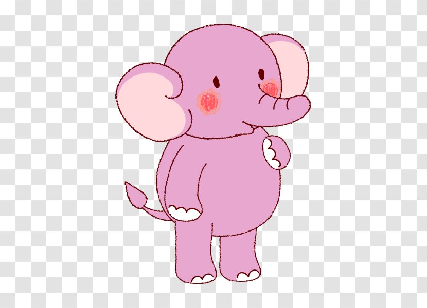 Elephant Cartoon Image Animation - Watercolor - Cute Baby Transparent PNG