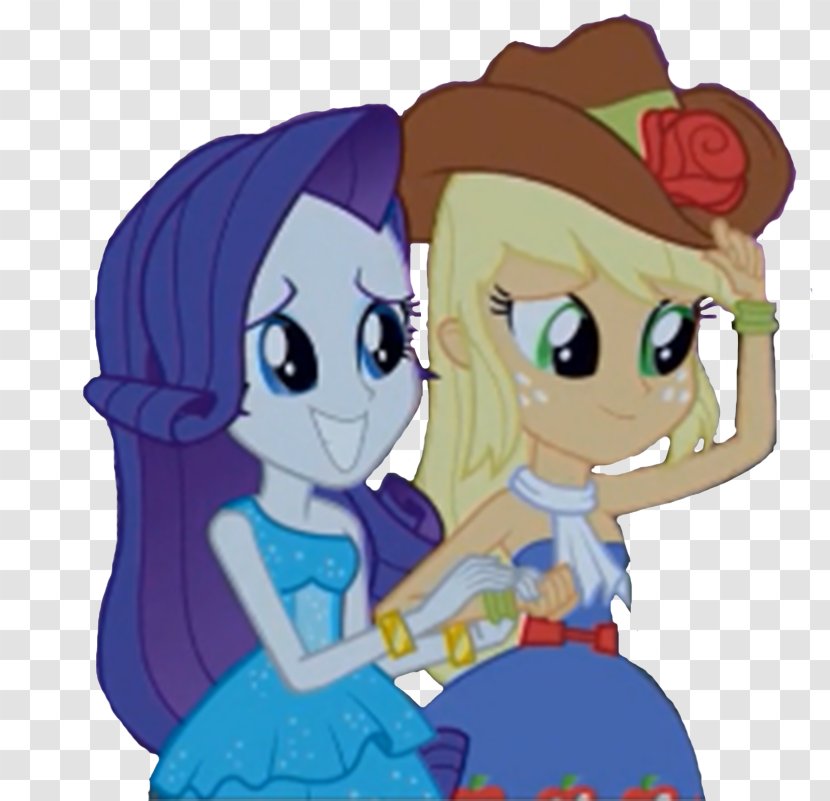 Applejack Rarity My Little Pony: Equestria Girls - Heart - Strapless Vector Transparent PNG