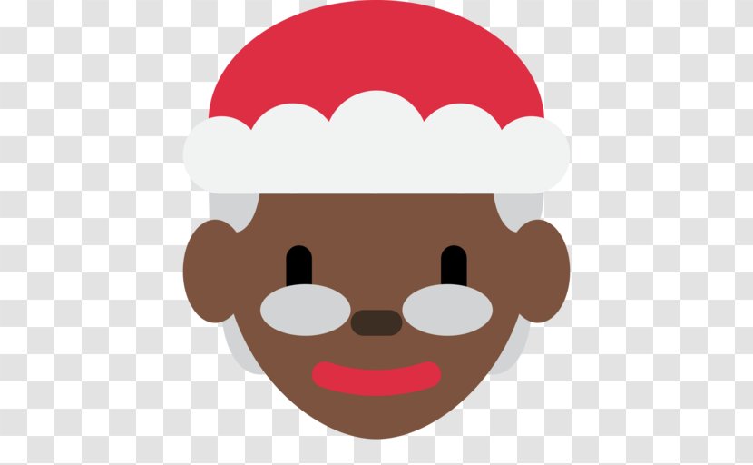 Human Skin Color Santa Claus Mrs. Emoji - Emojipedia Transparent PNG