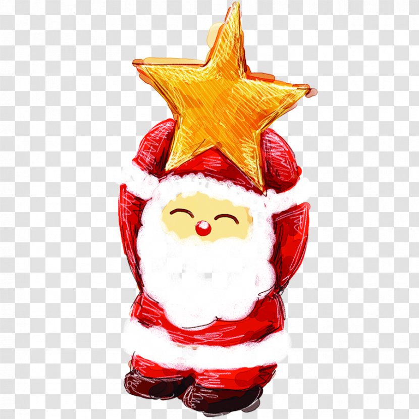 Santa Claus Illustration - New Years Day - For Vector Stars Transparent PNG