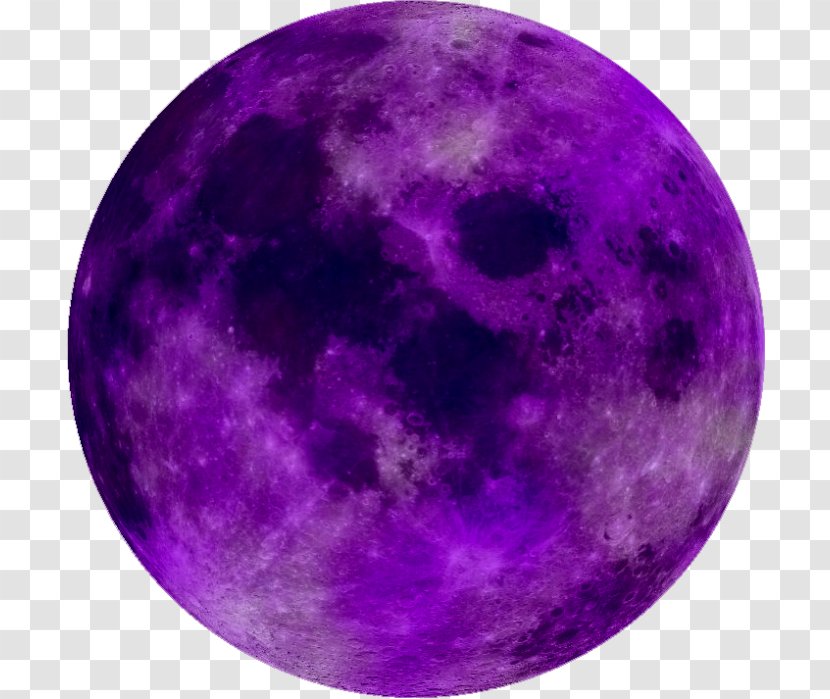 Purple Moon Violet Image - Planet Transparent PNG