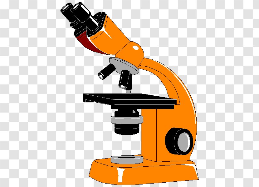 Optical Microscope Science Clip Art Laboratory - Magnifying Glass - Mikroskopbild Transparent PNG
