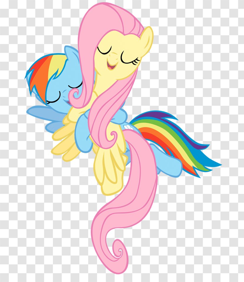 Fluttershy Rainbow Dash Horse Pony Pegasus - Fictional Character Transparent PNG