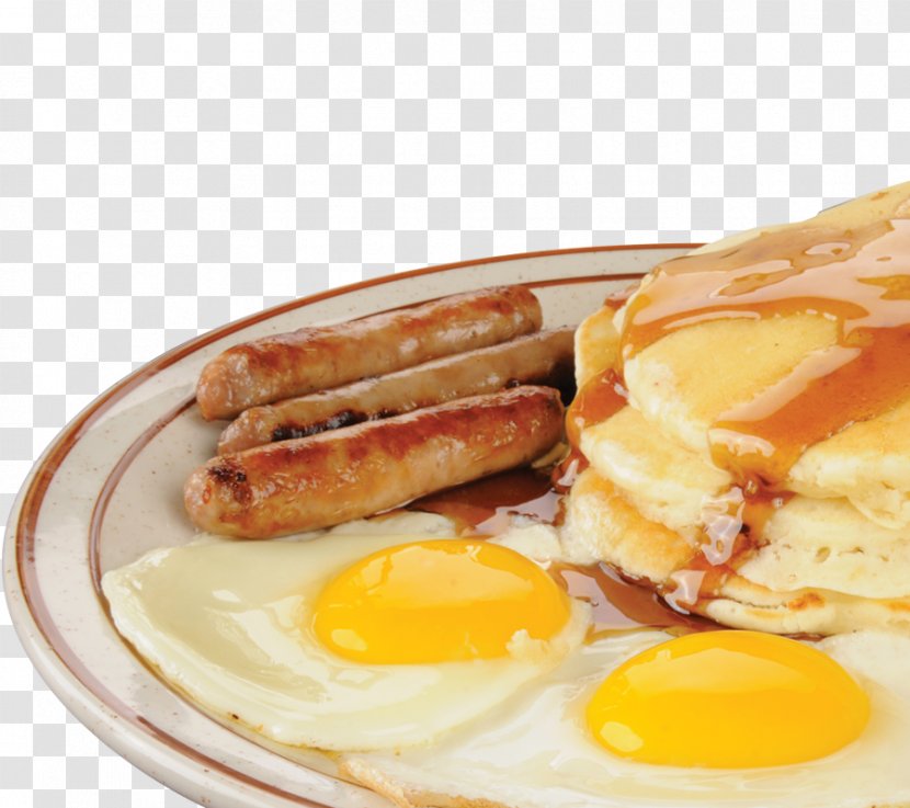 Breakfast Sausage Pancake Scrambled Eggs Toast Transparent PNG