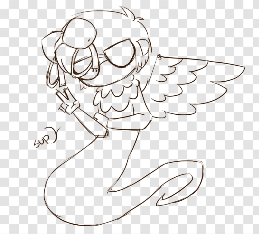 Drawing Line Art Arm - Cartoon - Swag Transparent PNG