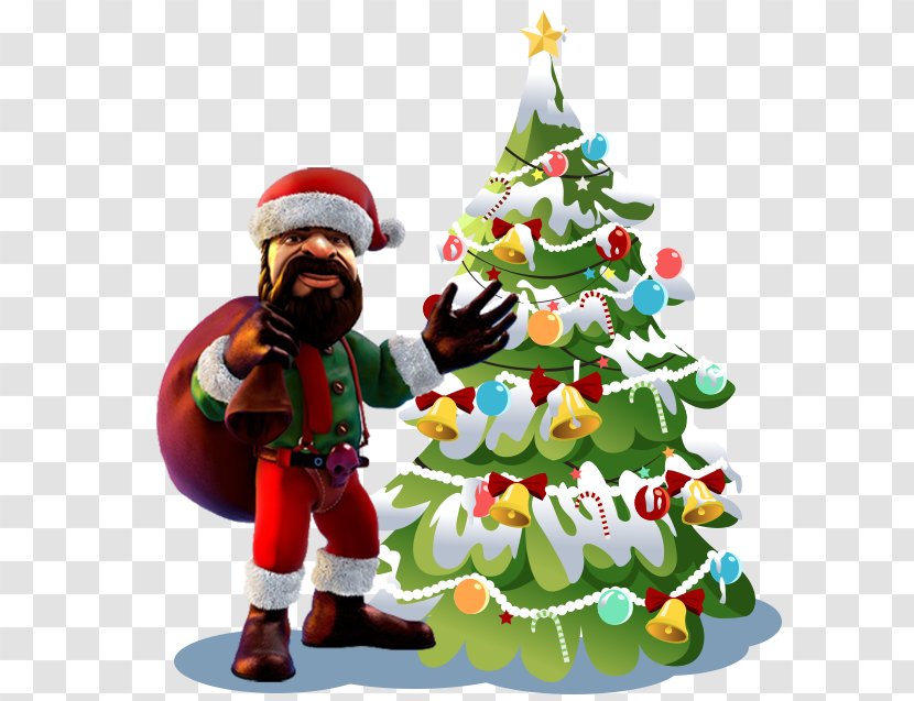 Santa Claus Christmas Tree Desktop Wallpaper Clip Art - Fictional Character - Big Promotion Transparent PNG