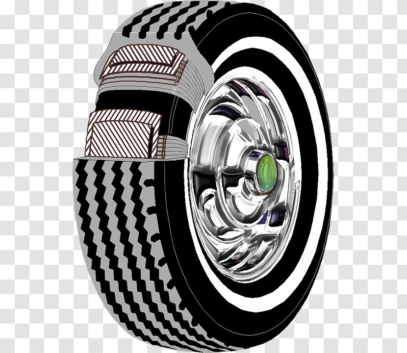 Car Tire Rim Wheel Clip Art - Cartoon Tires Transparent PNG