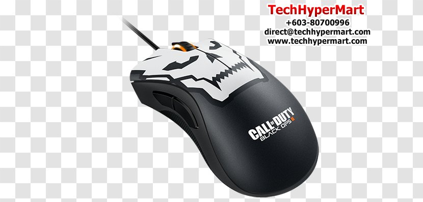 Computer Mouse Call Of Duty: Black Ops III Razer DeathAdder Chroma Gamer - Component - Adjustment Button Transparent PNG