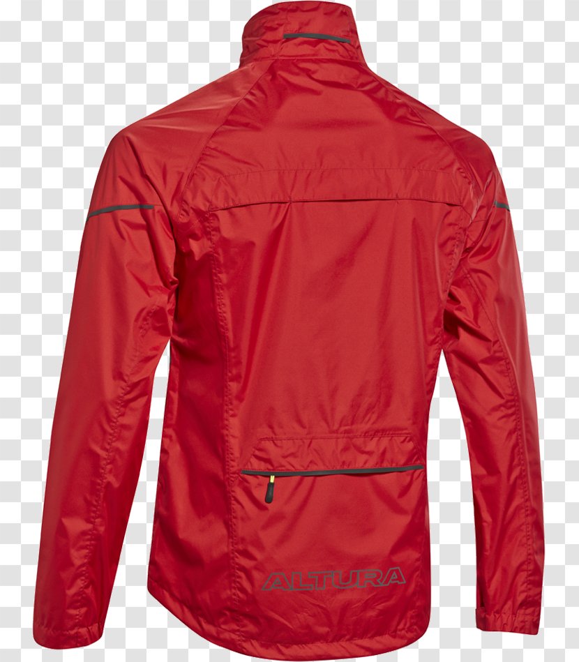 Jacket Clothing Fox Racing Coat Bicycle - Red Transparent PNG