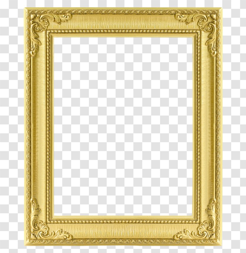 Picture Frame Photography Texture - Gold - Rectangular Transparent PNG