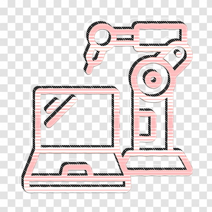 Robotic Icon Manufacturing Icon Laptop Icon Transparent PNG