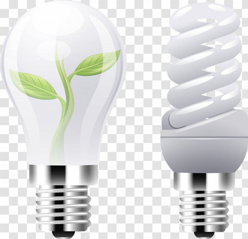 Incandescent Light Bulb Energy Conservation - Vector Lamp Transparent PNG