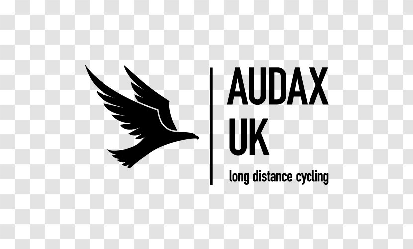 Audax UK Logo Cycling Font - Black And White - Yorkshire Transparent PNG