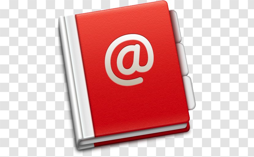 Brand Red Font - Address - Book Transparent PNG