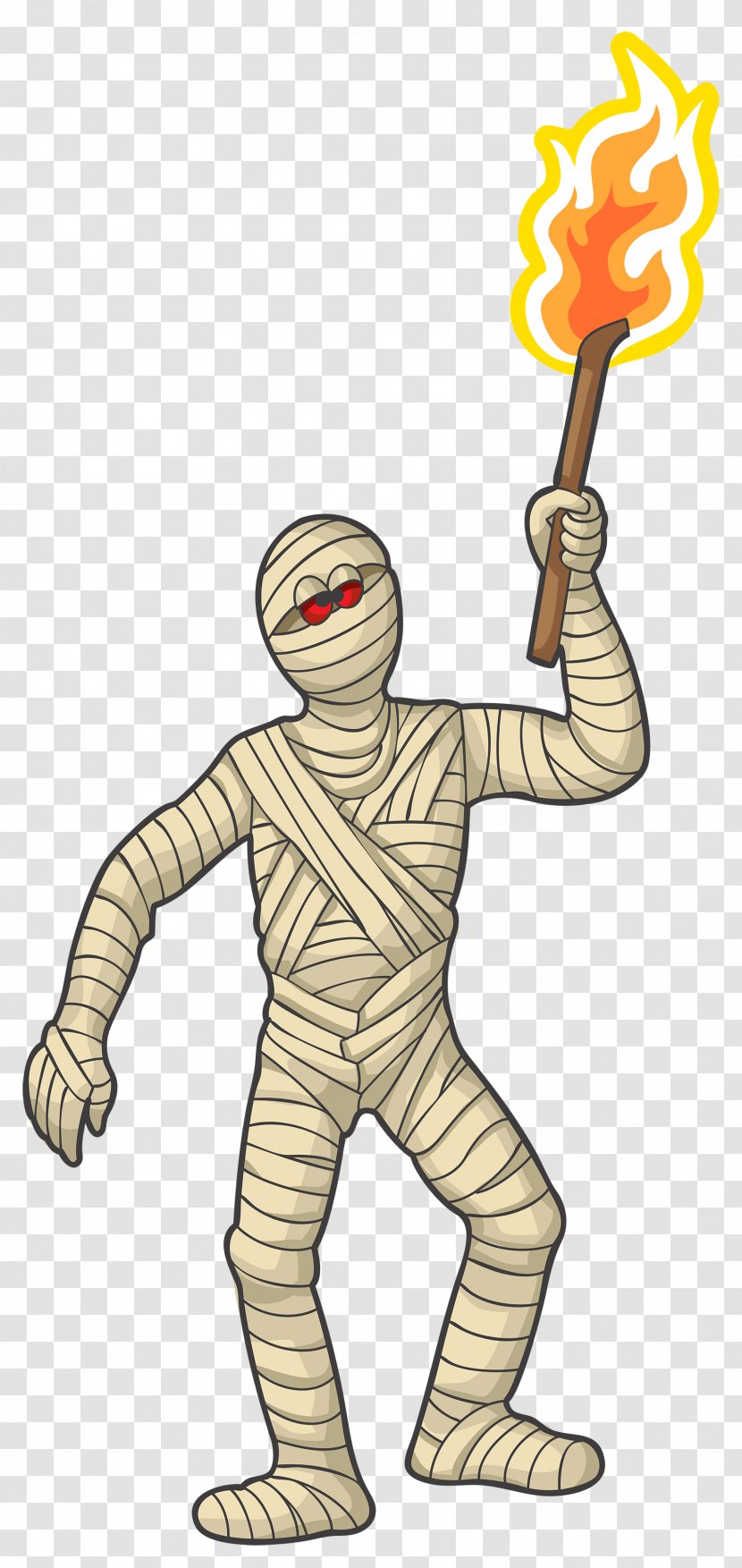 Mummy Clip Art - Male - Halloween Clipart Image Transparent PNG