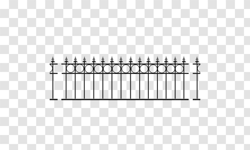 Fence Wrought Iron Steel Guard Rail Metal - Rectangle - Gate Transparent PNG