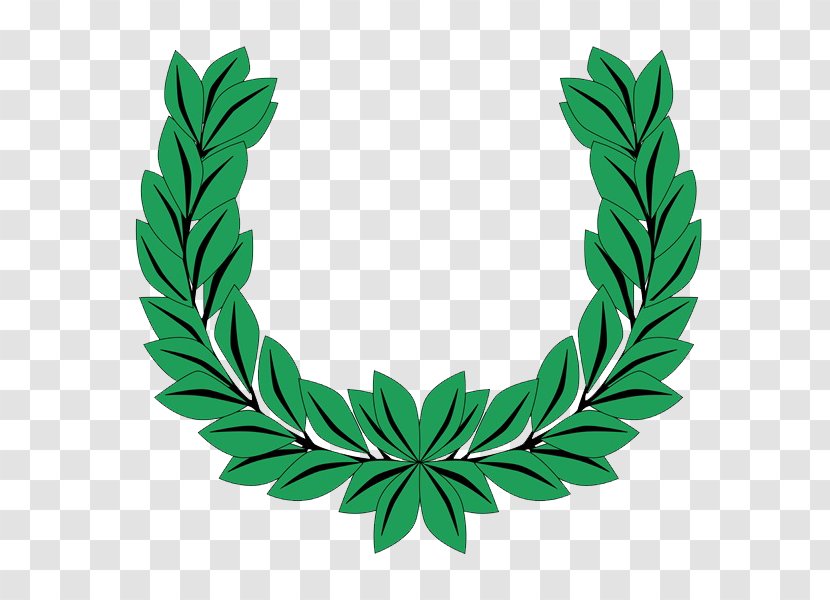 Laurel Wreath Crown Bay Illustration - Drawing - Green Garlands Transparent PNG