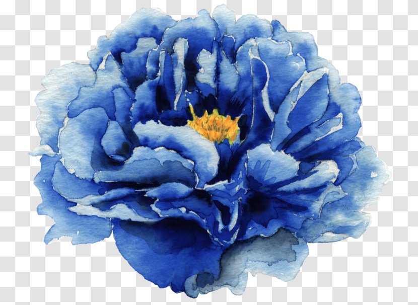 Blue Flower Petal Plant Flowering - Cut Flowers Peony Transparent PNG