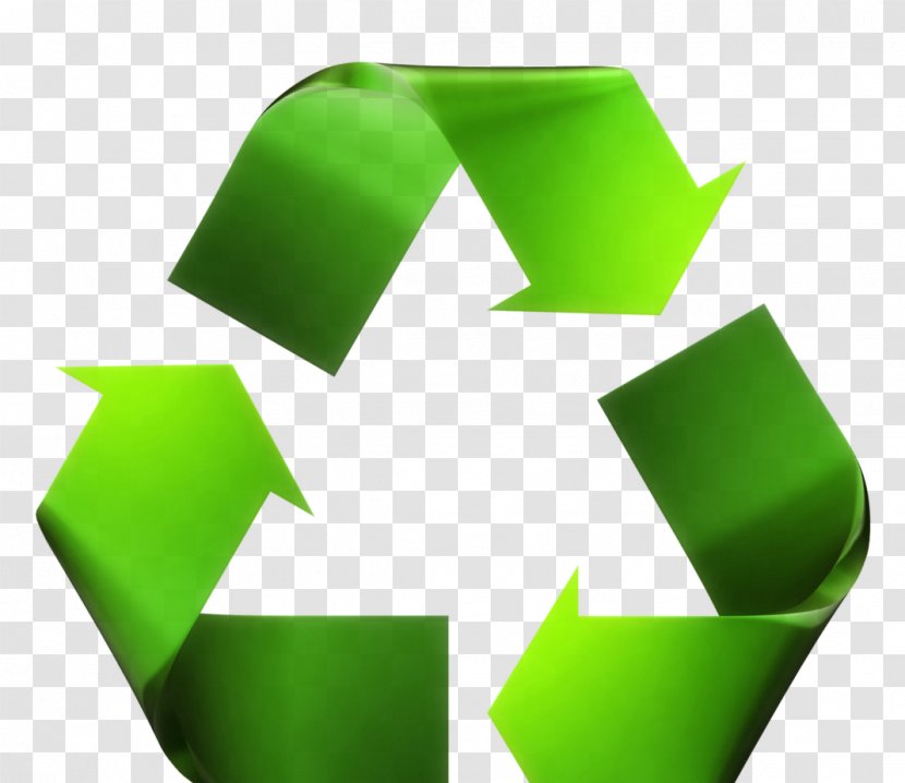 Recycling Symbol Waste Reuse Bin - Green Transparent PNG