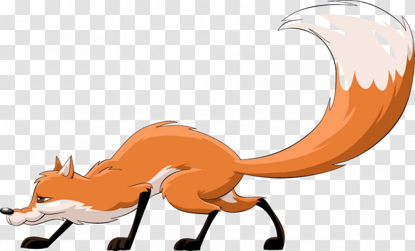 Tail Fox Clip Art - Vertebrate - Cartoon Transparent PNG