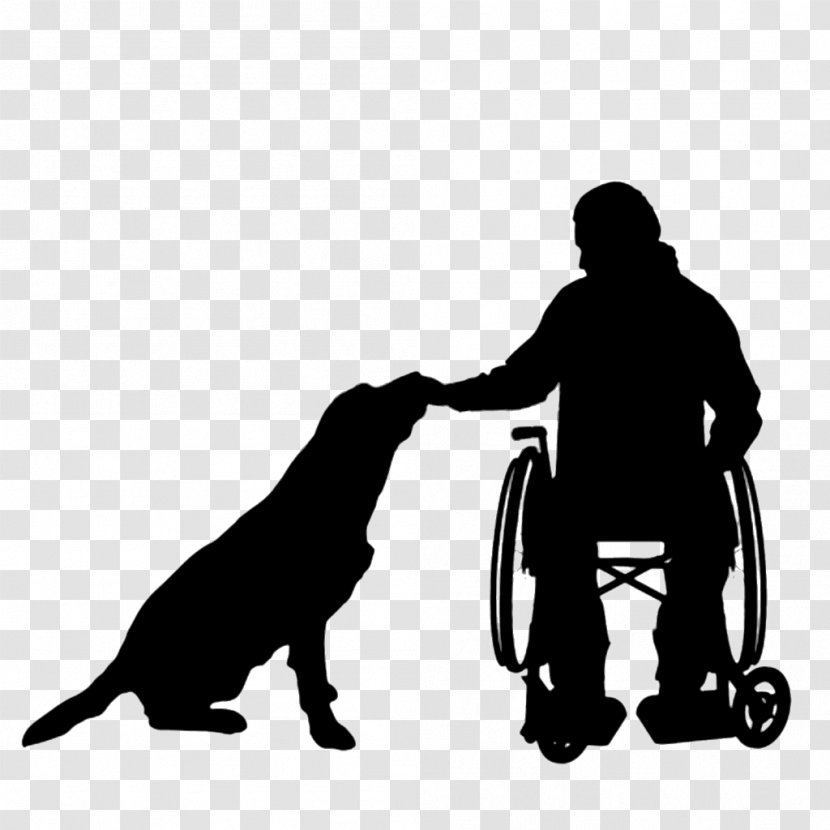 Dog Wheelchair Silhouette Disability Transparent PNG