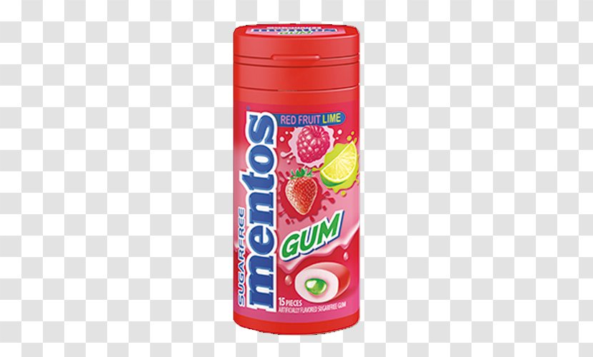 Chewing Gum Cola Mentos Lime Bubble - Berry Transparent PNG