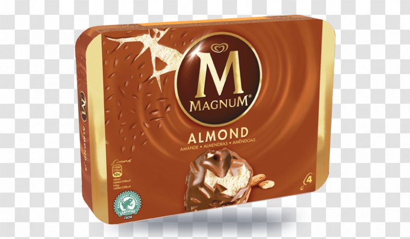 Chocolate Ice Cream Milk Magnum - Vanilla Transparent PNG