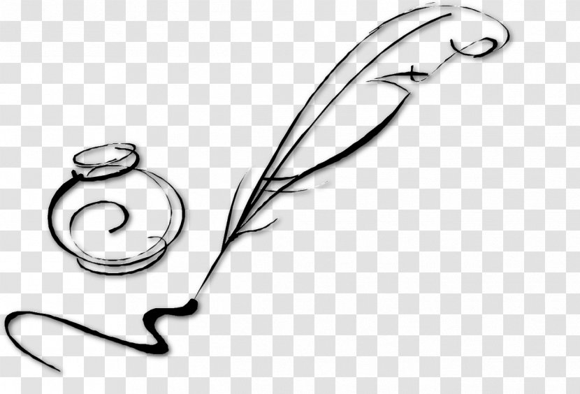 Quill Drawing Inkwell Pen Clip Art - Corp - Banquet Transparent PNG