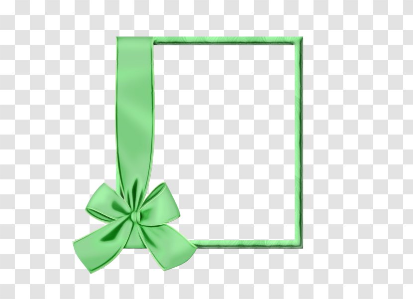 Background Green Ribbon - Picture Frame Transparent PNG